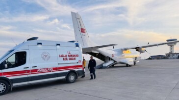 Mardin’de ambulans uçak, Delal bebek için havalandı