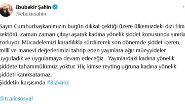 RTÜK Başkanı Şahin: Şiddet içeren yayınlara ağır müeyyideler uygulamaya devam edeceğiz