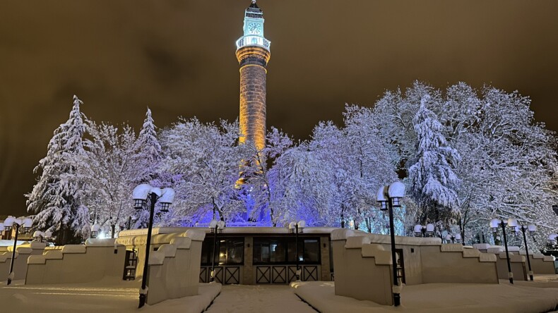 Samsun’dan kar manzaraları