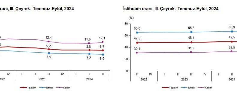 TÜİK: İşsizlik oranı 3’üncü çeyrekte yüzde 0,1 azaldı